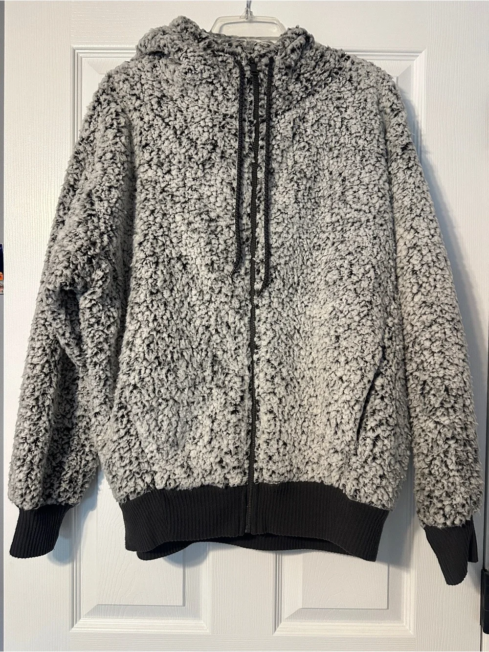 Express Fuzzy Sherpa Jacket- Full Zip
